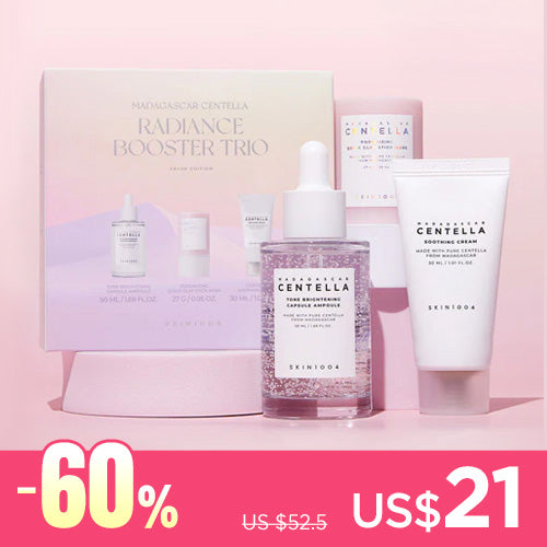 *SUPER PRECIO*[Pack Exclusivo] SKIN1004 Madagascar Centella Radiance Booster Trio (Ampoule + Mask + Cream)