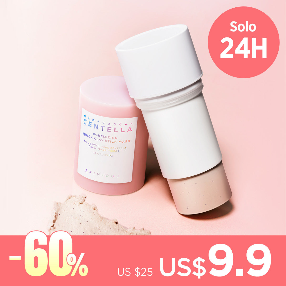 *SPECIAL PRICE*[Mascarilla de arcilla] SKIN1004 Madagascar Centella Poremizing Quick Clay Stick Mask 27ml