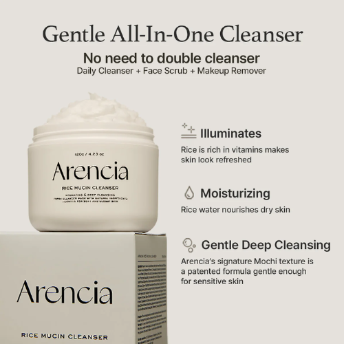[Limpiador facial] Arencia Rice Mucin Cleanser 120ml