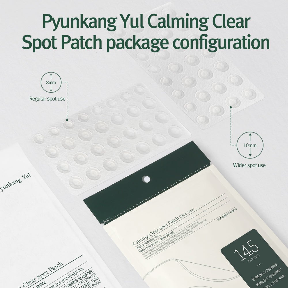 [Parches para acné] Pyunkang Yul Calming Clear Spot Patch (Slim Care) (8mm*40ea/10mm*105ea)