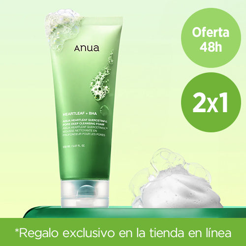 2x1 *SALE* [Limpiador facial] Anua Heartleaf Quercetinol Pore Deep Cleansing Foam 150ml