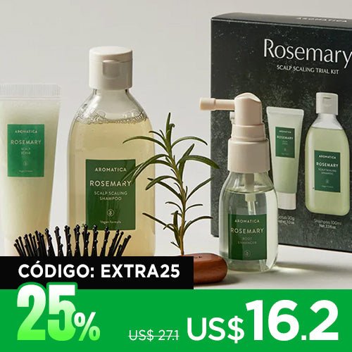 [Kit cuidado capilar] aromatica Rosemary Scalp Scaling Trial Kit