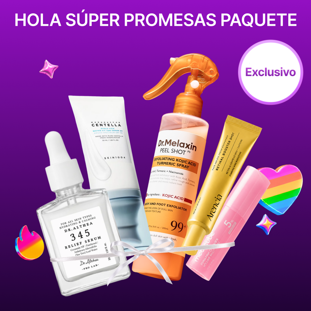 *SUPER PRECIO* [Set Especial] Super Rookie All-in-One Head-to-Toe Glow Set (Clearing Spray + Brightening Serum + Sun Care + Lip Care + Volume Balm)