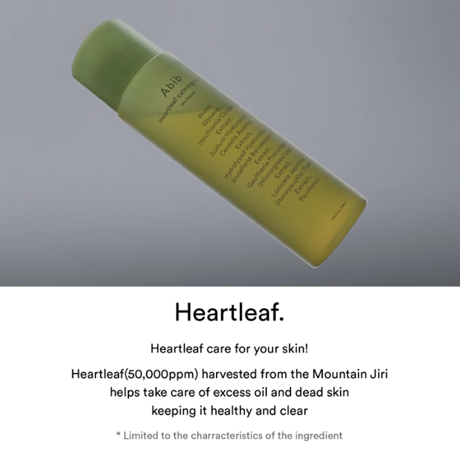 [Tónico facial calmante] Abib Heartleaf Calming Toner Skin Booster 200ml