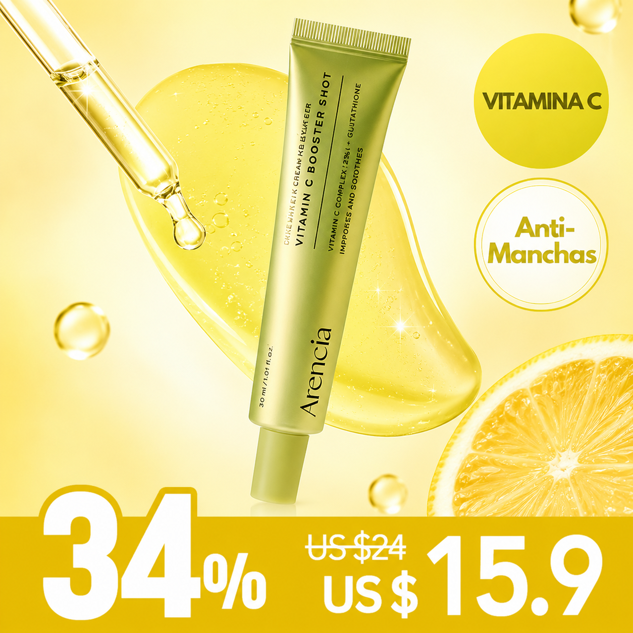 *SUPER PRECIO* [Sérum antimanchas] Arencia Vitamin C Booster Shot 30ml