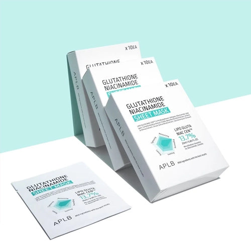 [Mascarilla facial] APLB Glutathione Niacinamide Sheet Mask (10ea)