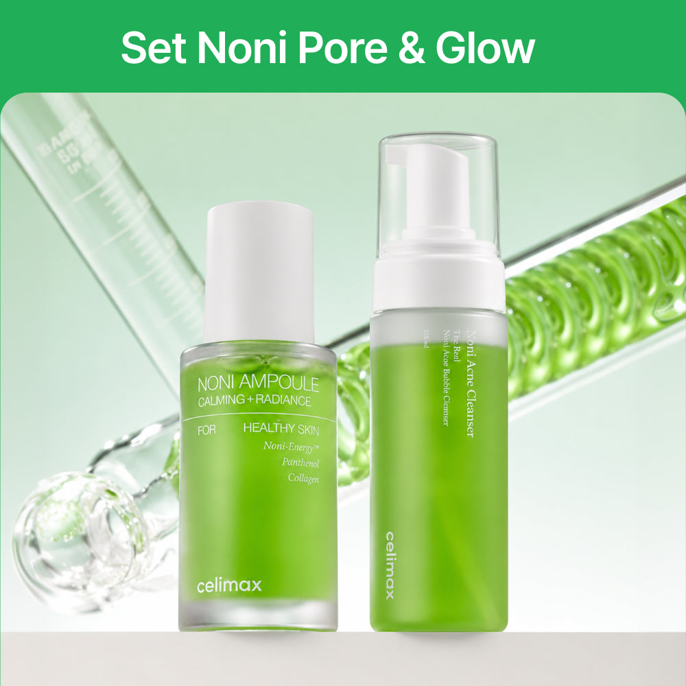 *Special Price* [celimax] Noni Pore & Glow Skincare Set (Noni Bubble Cleanser + Noni Energy Ampoule)