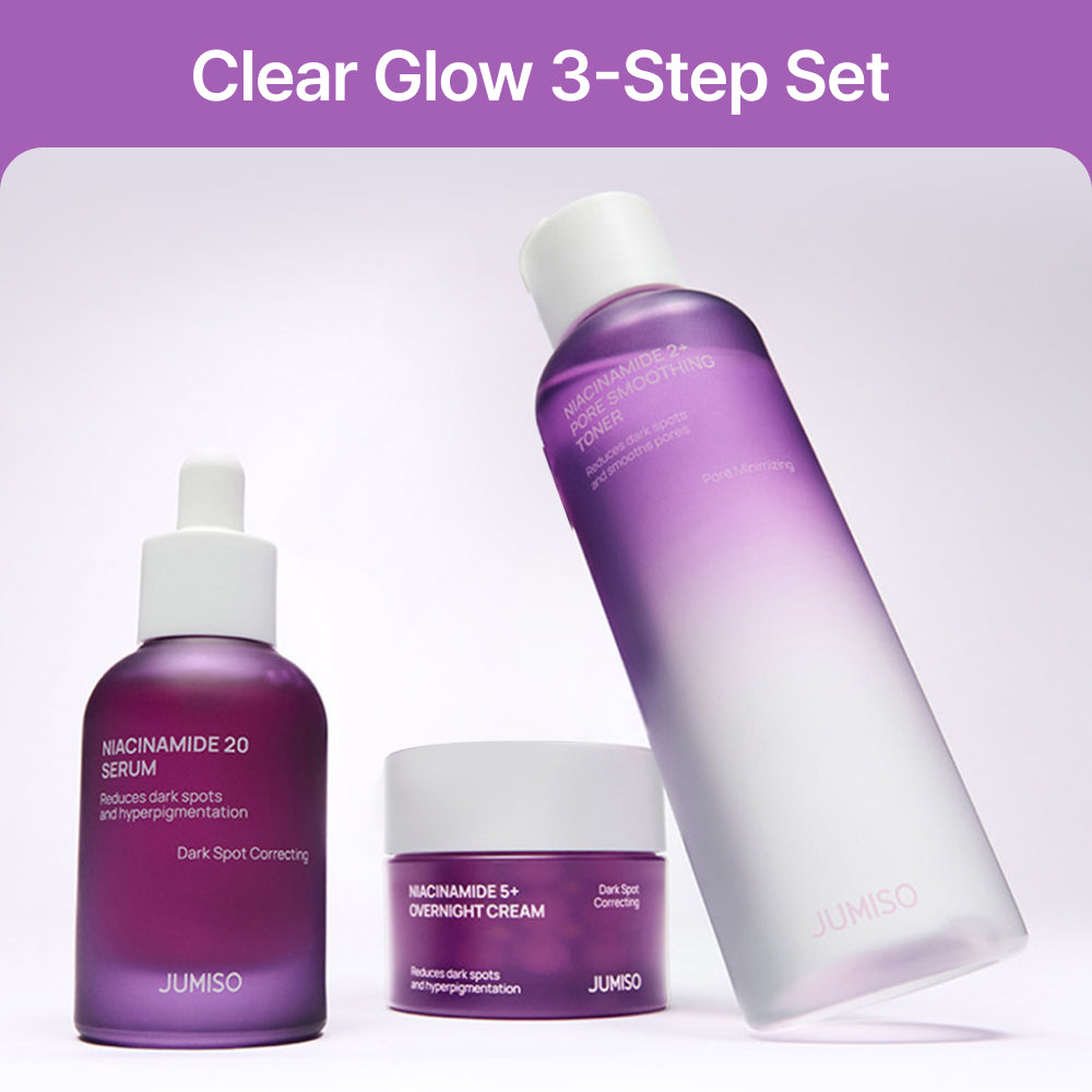 *SUPER PRECIO* [Set Especial] Jumiso Rutina Aclarante: Niacinamide20 Sérum + Tónico + Crema Nocturna