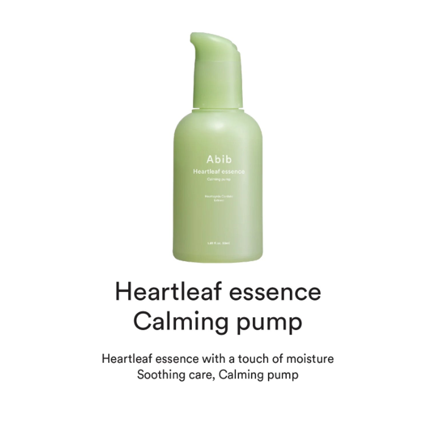 [Esencia facial] Abib Heartleaf Essence Calming Pump 50ml