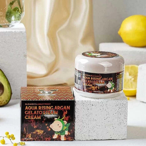 [Crema] Elizavecca Aqua Rising Argan Gelato Steam Cream 100ml
