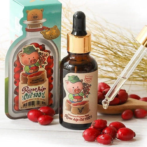 [Aceite nutritivo multiuso] Elizavecca Farmer Piggy Rose hip Oil 100% 30ml