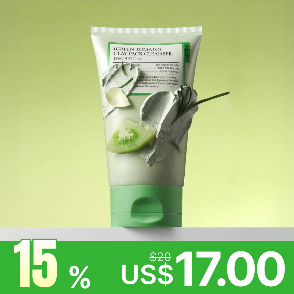 [Limpiador facial] FULLY Green Tomato Clay Pack Cleanser 120ml