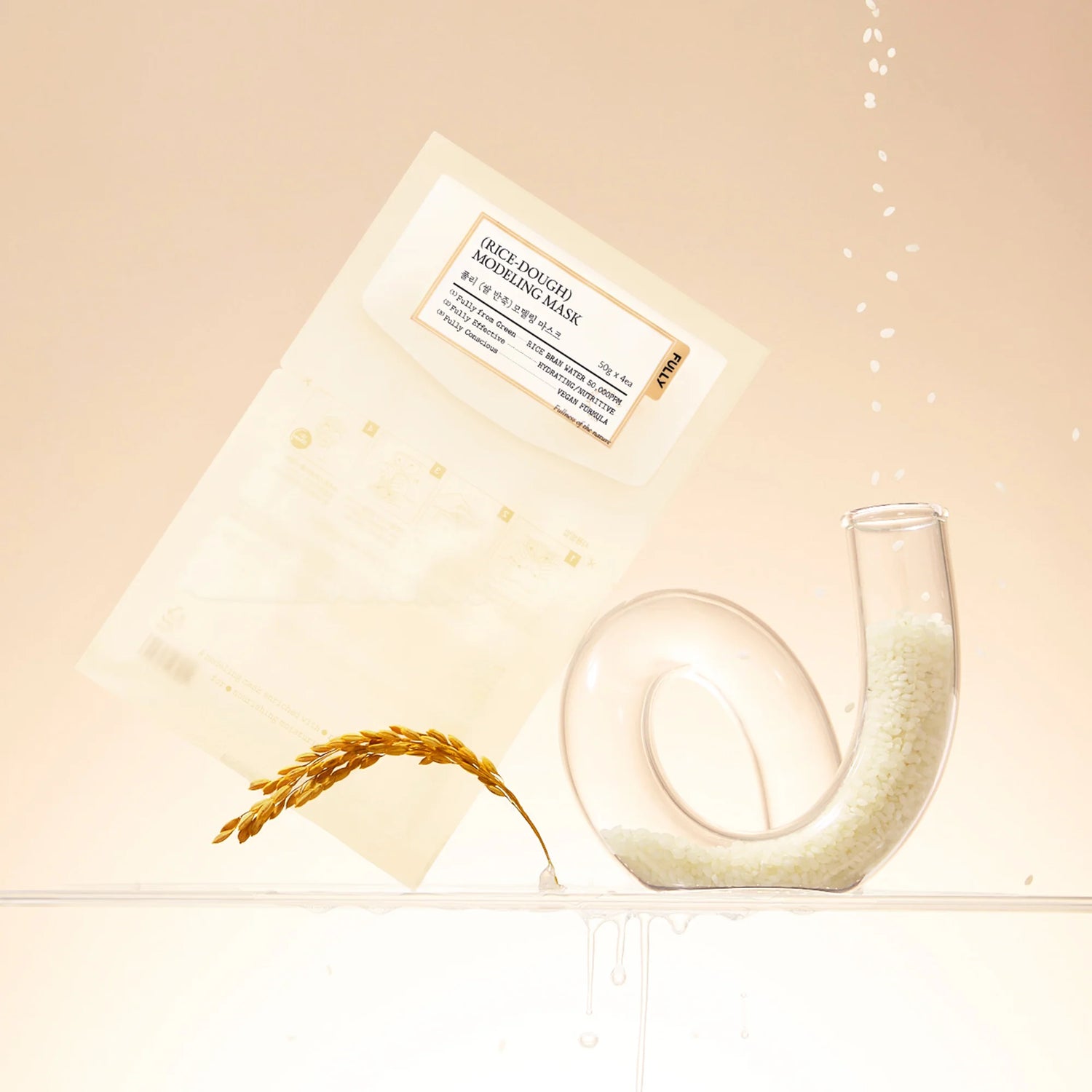[Mascarilla de modelado] FULLY Rice Dough Modeling Mask (4ea)