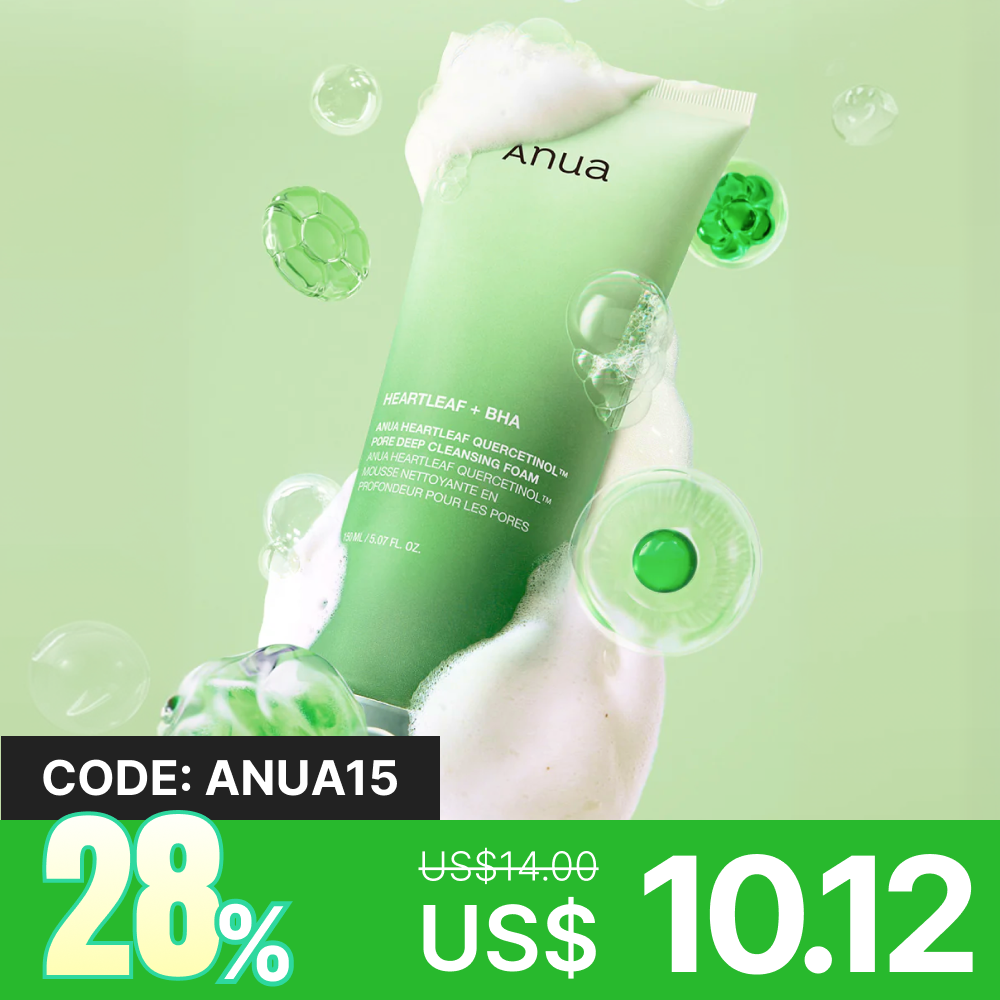 [Limpiador facial] Anua Heartleaf Quercetinol Pore Deep Cleansing Foam 150ml