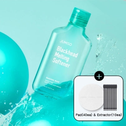 [Kit cuidado de puntos negros] Jumiso Blackhead Melting Softner 150ml + cotton pad(40pads) + cotton Swab 10ea