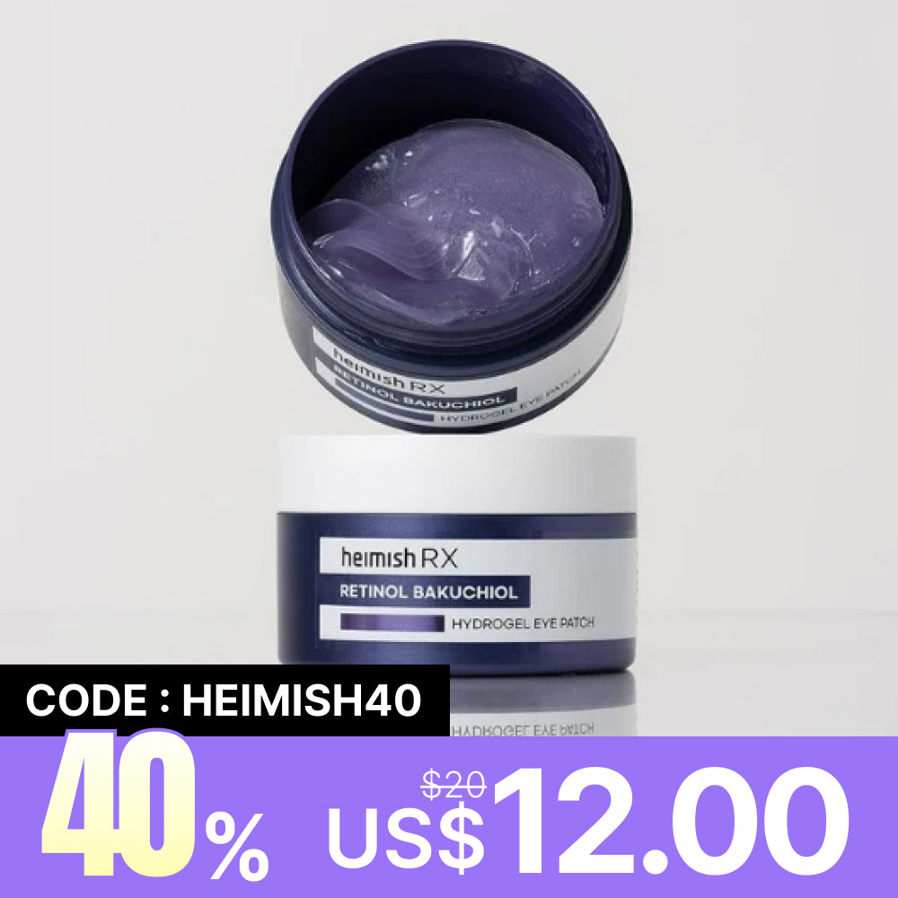 *SUPER PRECIO* [Mascarilla contorno de ojos] Heimish RX Retinol Bakuchiol Hydrogel Eye Patch (60ea)