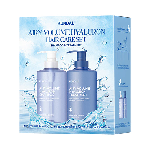 [Pack Regalo] KUNDAL Airy Volume Hyaluron Edition (Shampoo + Treatment) 