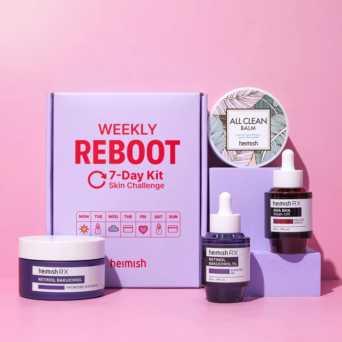 [Producto de belleza] heimish Weekly Reboot 7-day Kit Skin Challenge Box