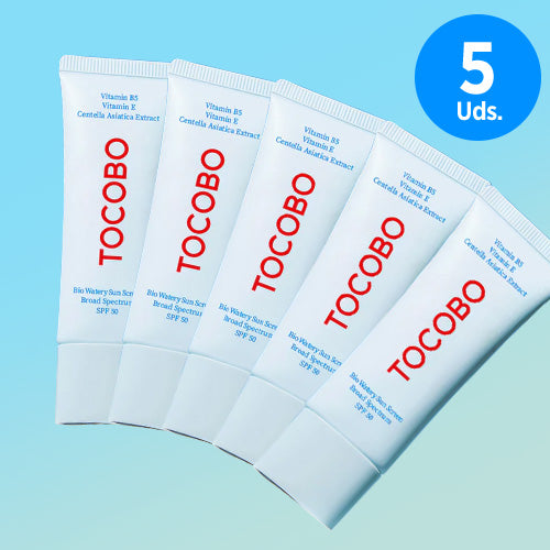*Pack 5 Uds.*[Protector solar] TOCOBO *renew* Bio Watery Sun Cream SPF50 40ml