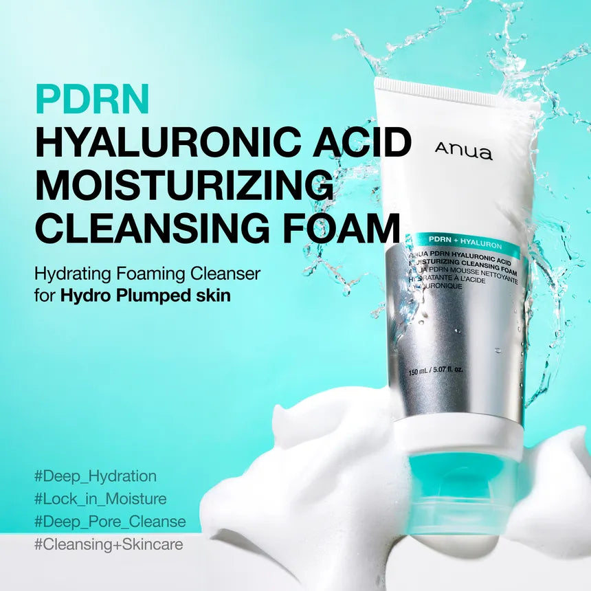 [Limpiador facial] Anua PDRN Hyaluronic Acid Moisturizing Cleansing Foam 150ml