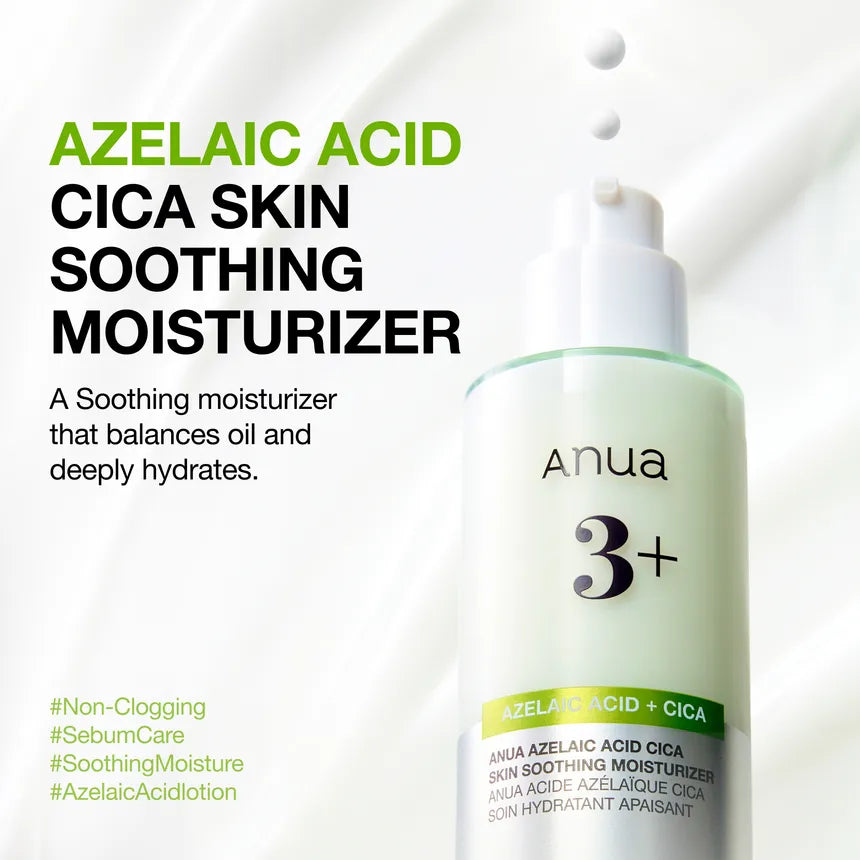 [Crema hidratante] Anua Azelaic Acid Cica Skin Soothing Moisturizer 100ml