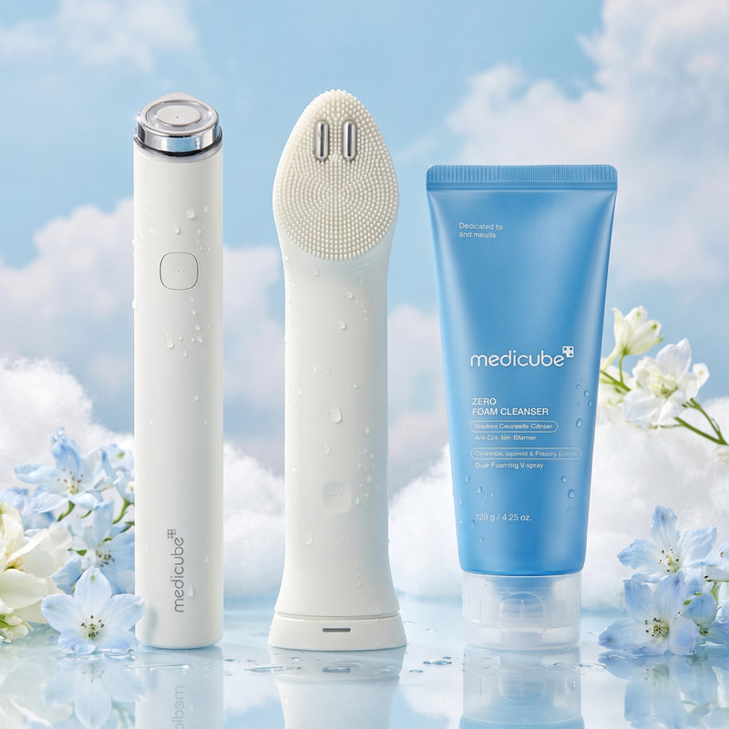 *SUPER PRECIO* [Set Especial] MEDICUBE Pore Deep Cleansing Device Routine for Oily Skin (Cleansing Foam + Device + Cleanser Head)