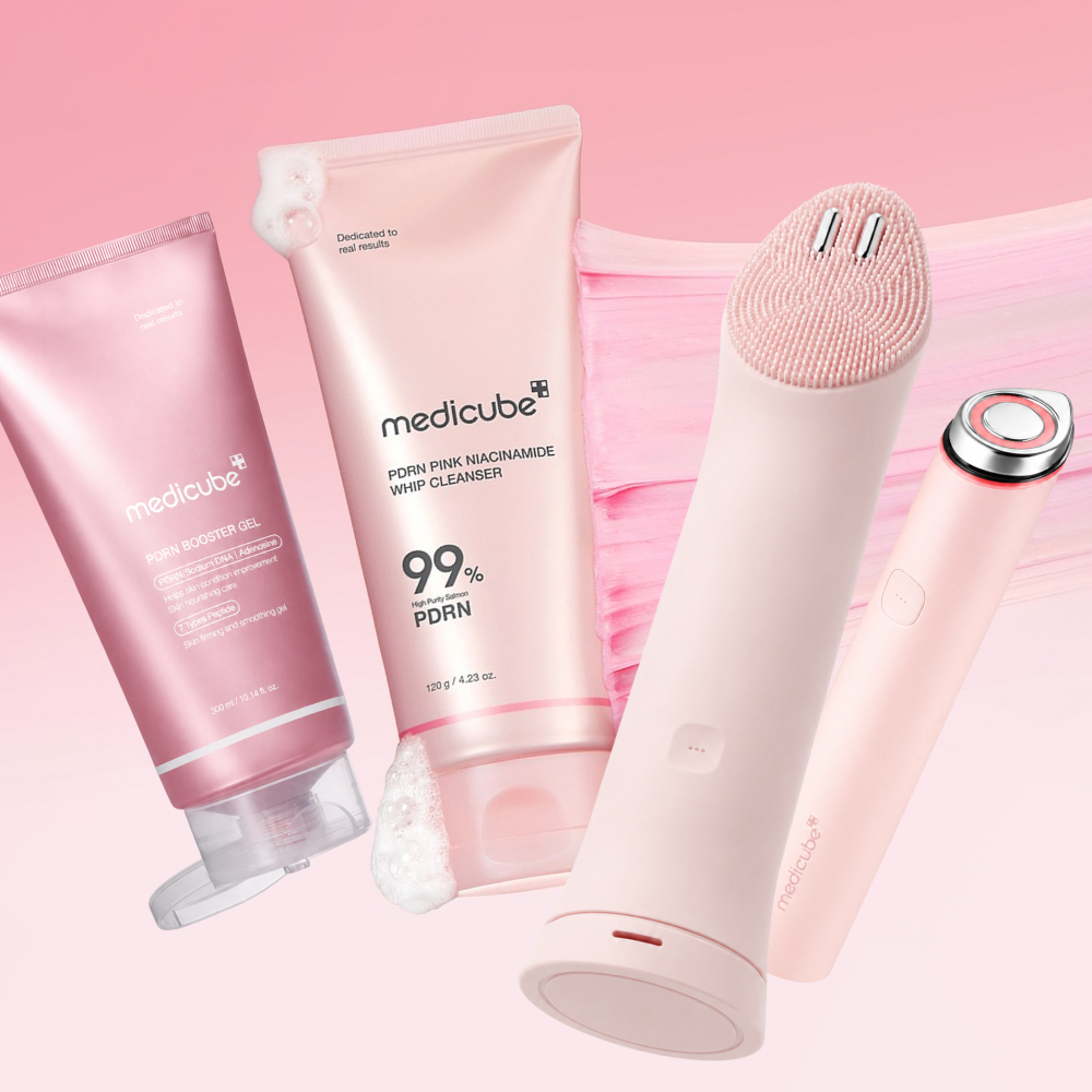 *SUPER PRECIO* [Set Especial] MEDICUBE AGE-R Glass Skin Care Routine for Dull & Dehydrated Skin 