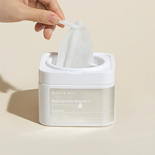 [Mascarilla facial] Mary&May Niacinamide Vitamin C Brightening Mask (30ea)