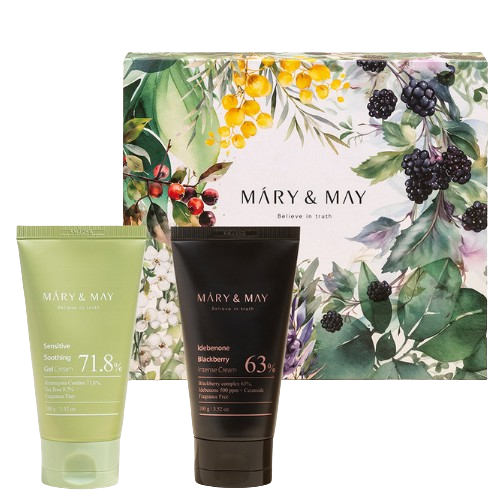 [Pack Regalo] Mary&May Soothing Gel Cream+Idebenone Blackberry Cream Duo Set