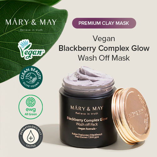 [Mascarilla facial] Mary&May Blackberry Complex Glow Wash off Pack 125ml