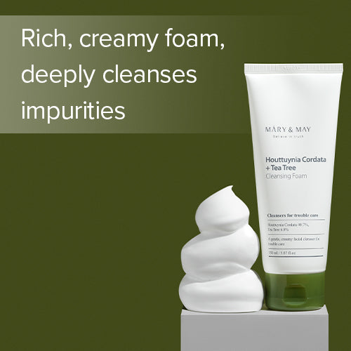 [Limpiador facial] Mary&MayHouttuynia Cordata + Tea Tree Cleansing Foam 150ml