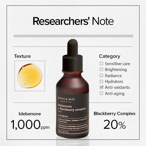 [Sérum] Mary&May Idebenone + Blackberry Complex Serum 30ml