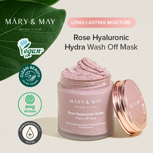 [Mascarilla facial] Mary&May Rose Hyaluronic Hydra Wash off Pack 125ml