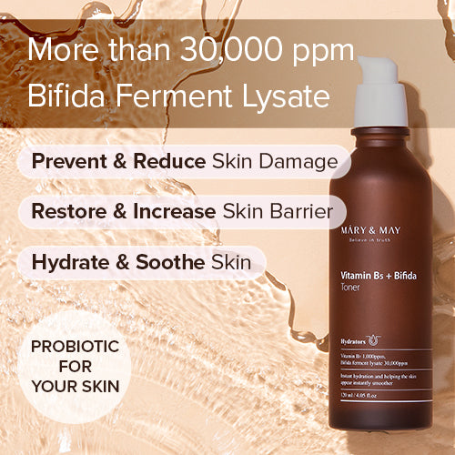 [Tónico facial] Mary&May Vitamin B5 + Bifida Toner 120ml