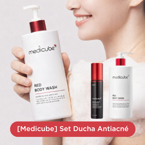 [Set Especial] Medicube Set RED cuidado corporal antiacné: Body Wash + Peeling Shot