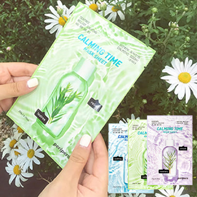 [Mascarilla facial] Peripera Calming Time Mask Sheet (2 types)