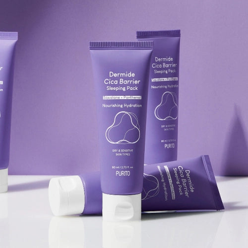 [Mascarilla nocturna] PuritoSeoul Dermide Cica Barrier Sleeping Pack 80ml