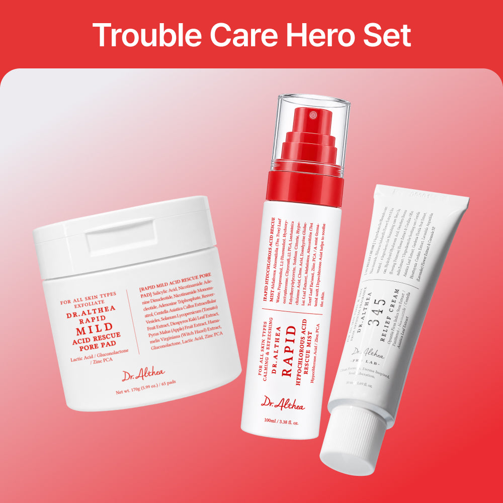 *SUPER PRECIO* [Set Especial] Dr. Althea Trouble Care Hero Set: Bruma + Tónico en Discos + Crema