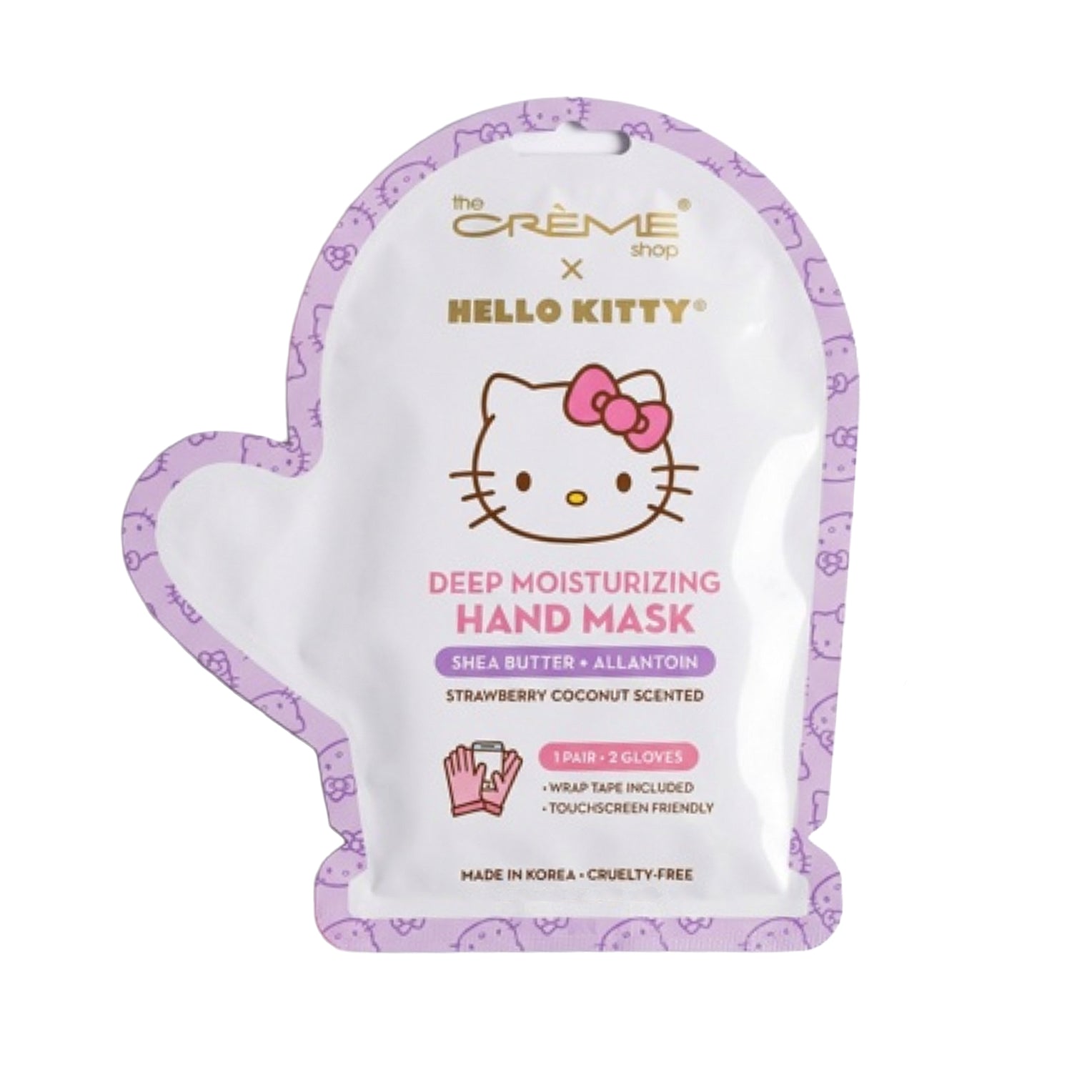 [Mascarilla de manos] The Crème Shop Mascarilla de manos profunda Hello Kitty (3 piezas)