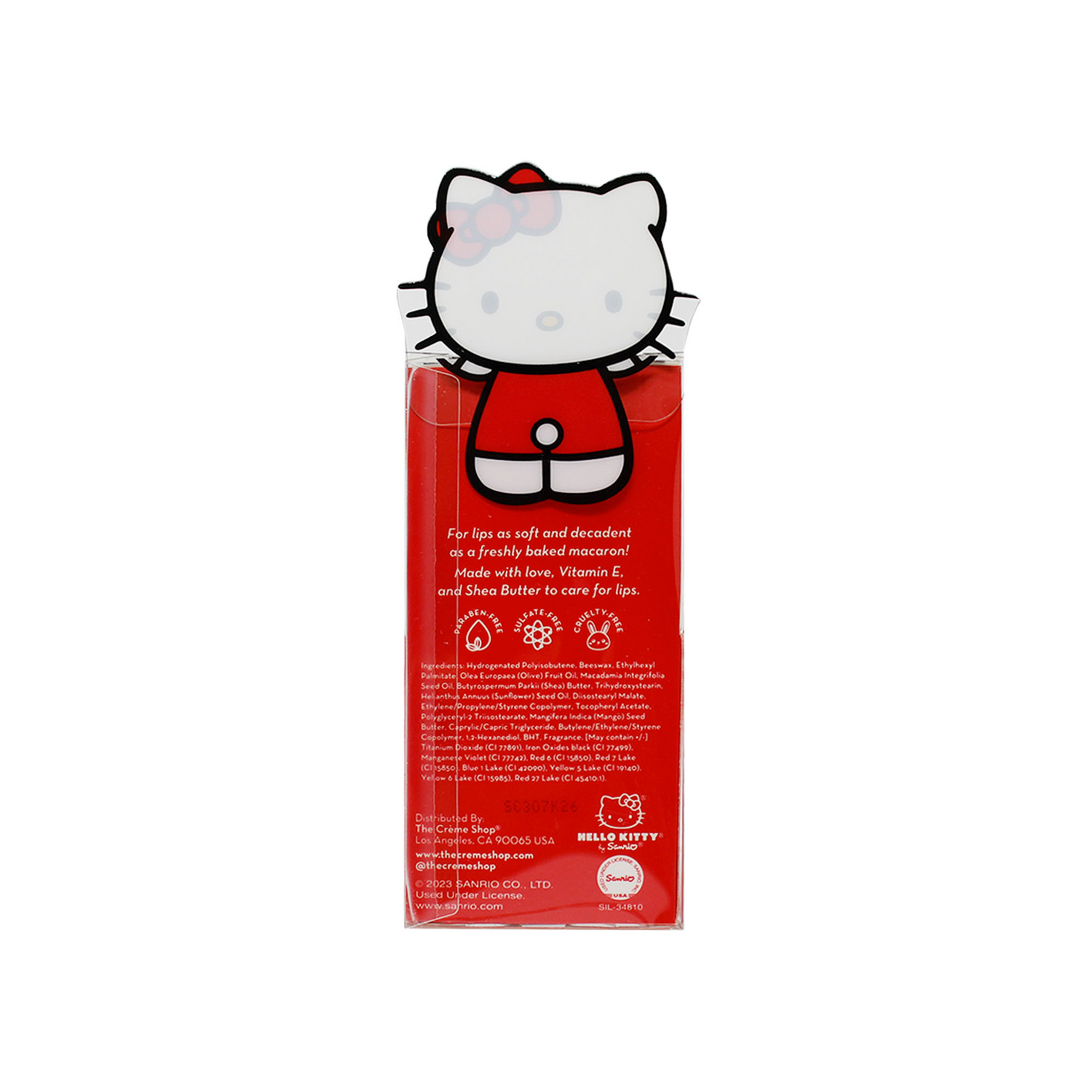 *SUPER PRECIO* [Bálsamo labial] The Crème Shop Bálsamo labial macaron Hello Kitty - Mixed Berry
