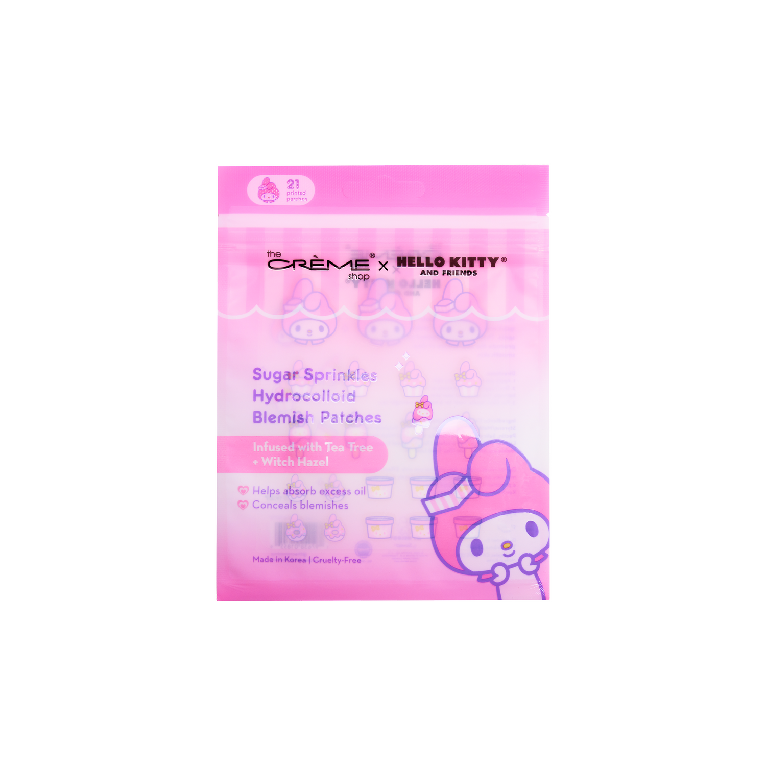 [Parche acné] The Crème Shop Parches para acné My Melody - Sugar Sprinkles (1 pieza)