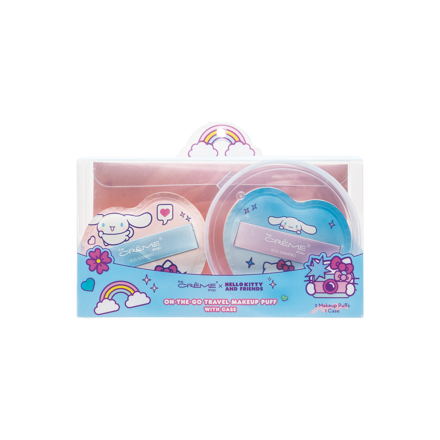 [Esponja] The Crème Shop Dúo de esponjas de maquillaje Hello Kitty con estuche