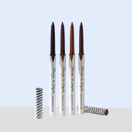[Lápiz delineador de ojos] CLIO Sharp So Simple Waterproof Pencil Liner (4 colors)