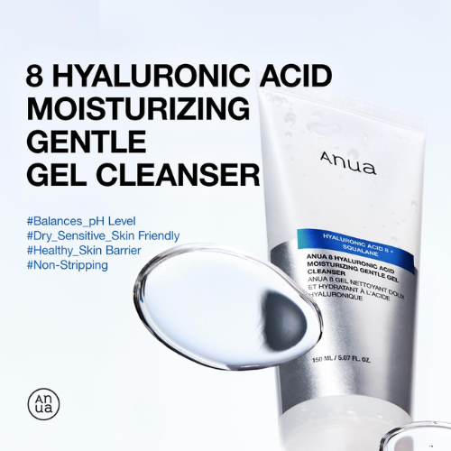 [Limpiador facial] Anua 8 Hyaluronic Acid Moisturizing Gentle Gel Cleanser
