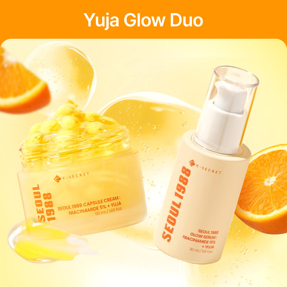 *SUPER PRECIO* [Set Especial] KSECRET Set Aclarador: SEOUL 1988 Niacinamide y Yuja Crema & Sérum
