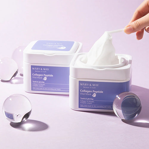 [Mascarilla facial] Mary&May Collagen Peptide Vital Mask (30ea)
