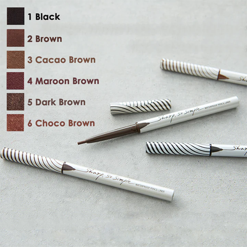 [Lápiz delineador de ojos] CLIO Sharp So Simple Waterproof Pencil Liner (4 colors)