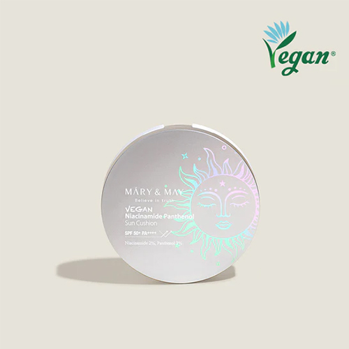 [Protector solar en cushion] Mary&May Vegan Niacinamide Panthenol Sun Cushion SPF50+ PA++++ 25ml