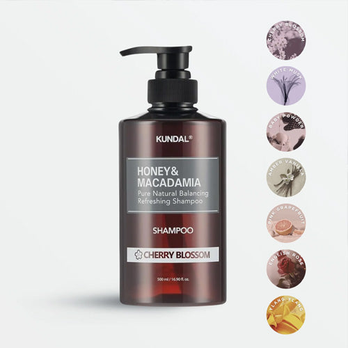 [Champú] KUNDAL Honey & Macadamia Natural Shampoo 500ml (7 types)
