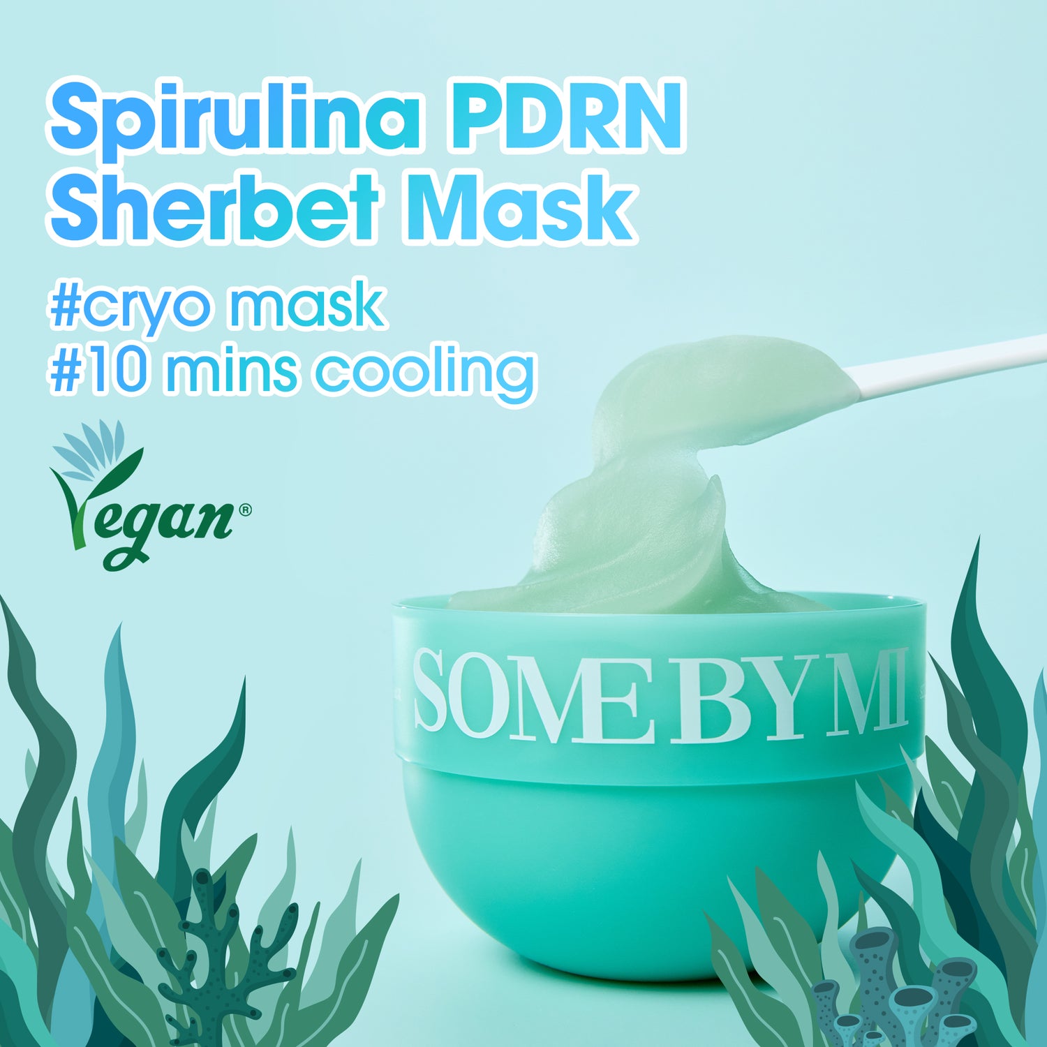 [Mascarillas faciales] SOMEBYMI Spirulina PDRN Soothing Sherbet Mask (10ea)
